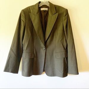 𝅺TAHARI Arthur Levine Blazer Jacket Brown Size 12